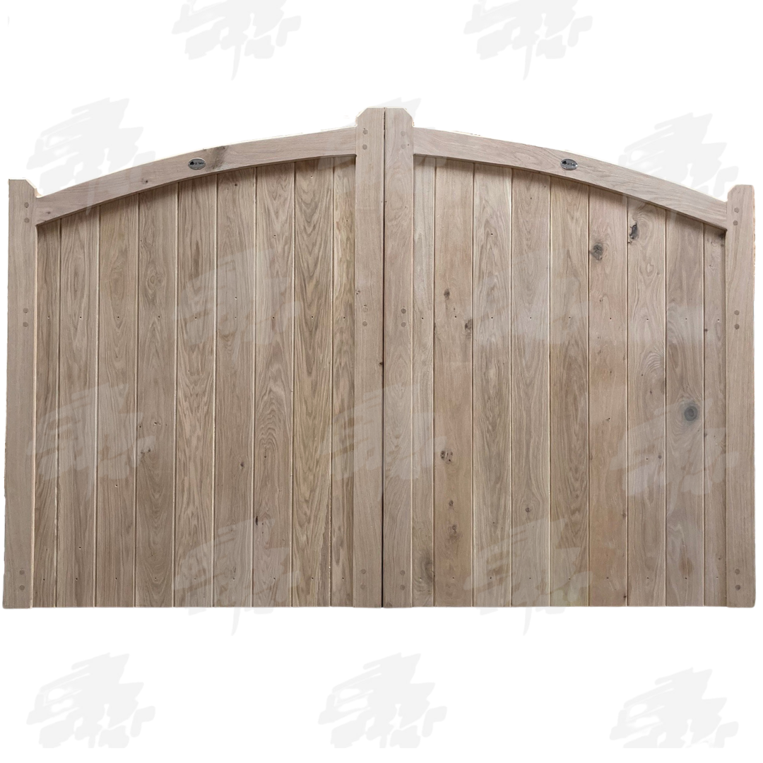 Untreated Douglas Fir Larch Driveway Gates - Curved Top Buy Quality Untreated Douglas Fir Larch Driveway Gates - Curved Top Online