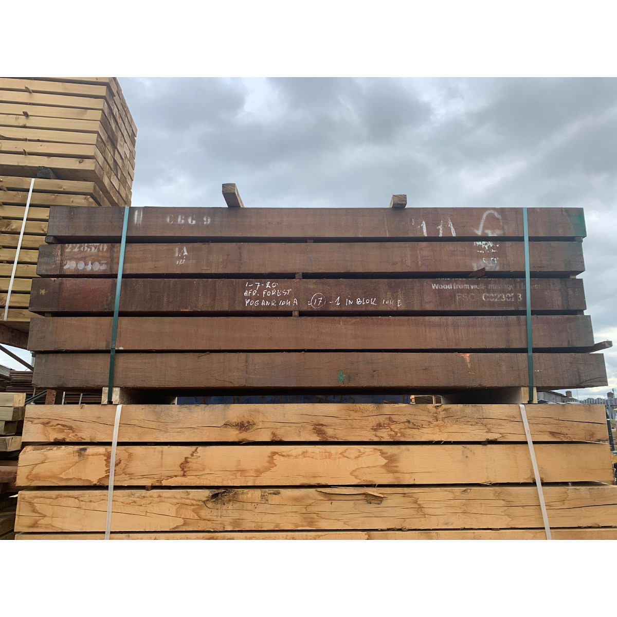 New Azobe (Ekki Tali) Untreated Railway Sleepers