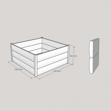 Half LogLap Planter 1300x1300