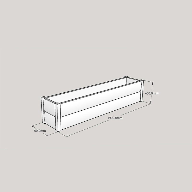 Half LogLap Planter 1900x400