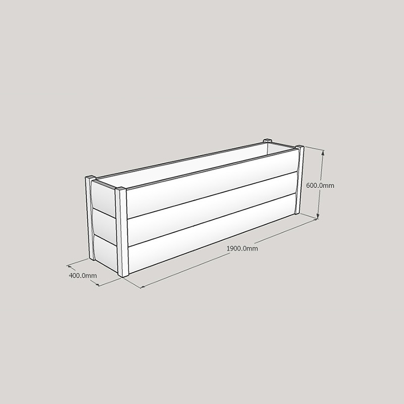 Half LogLap Planter 1900x400