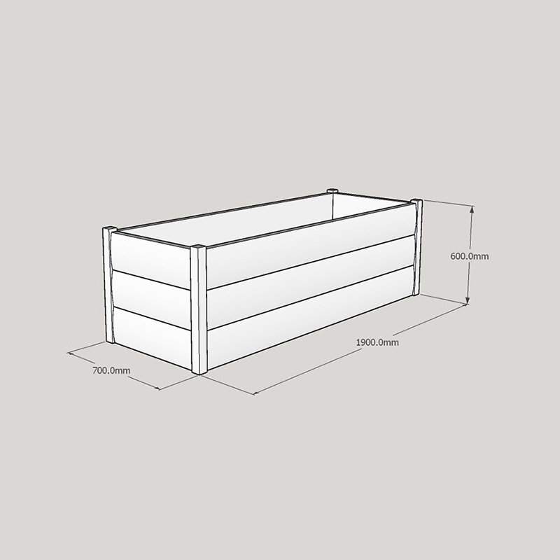 Half LogLap Planter 1900x700