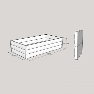 Half LogLap Planter 2500x1300