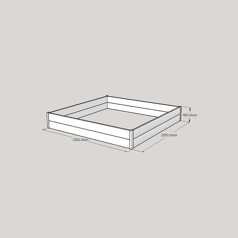 Half LogLap Planter 2500x2500