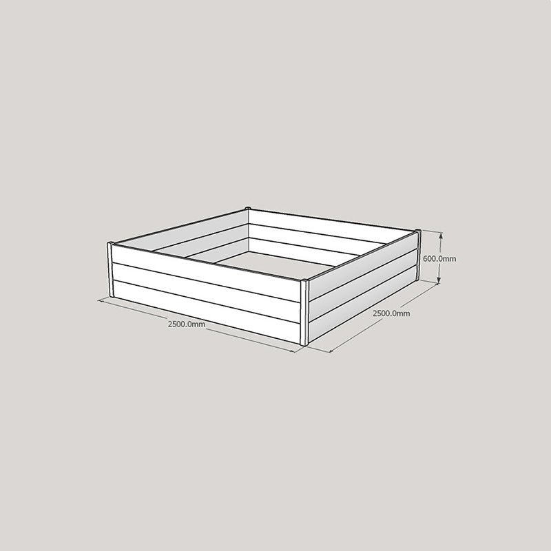 Half LogLap Planter 2500x2500