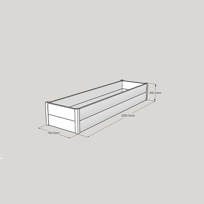 Half LogLap Planter 2500x700