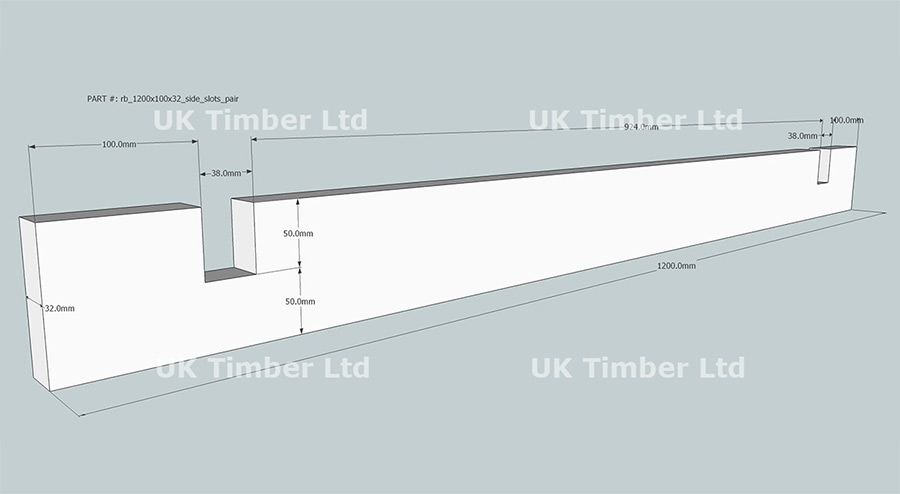 Slot Together Regular Oak Raised Bed Kits - Split Long and Deep