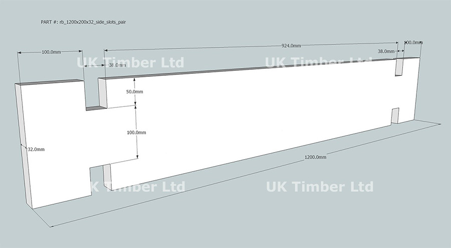 Slot Together Regular Oak Raised Bed Kits - Split Long and Deep