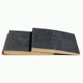 Black Painted Nordic Pine Featheredge Cladding Sample