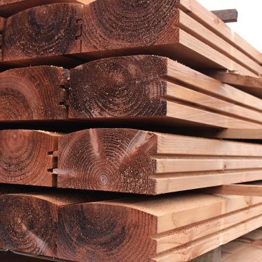 Brown Treated Log Lap, Jigsaw Railway Sleepers