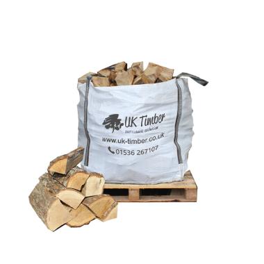 Large Bulk Bag of Kiln Dried Larch Douglas Fir Firewood 