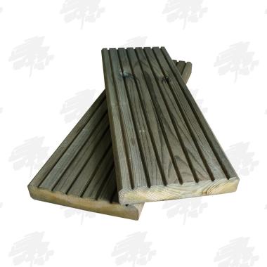 Green Treated Nordic Redwood Pine Decking