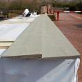 Grey Painted Rebated Featheredge Cladding Sample