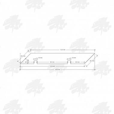 Air Dried Oak Rain Screen Cladding Sample