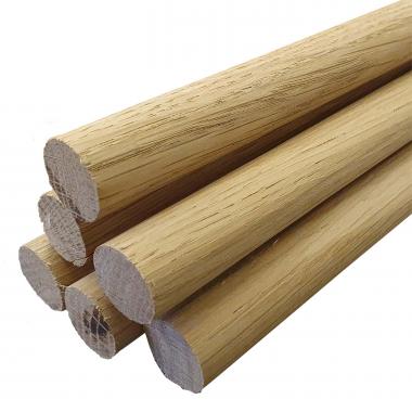 Rounded Oak Dowels