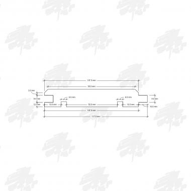 Siberian Cedar Tongue and Groove Ends Matched Cladding