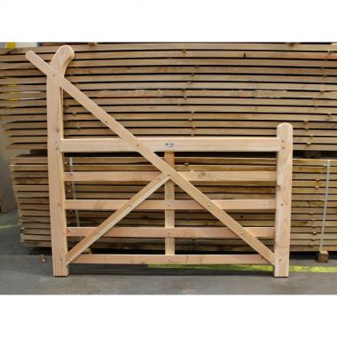 Untreated Larch/Douglas Fir Curved Heel (Ranch Style) Gate